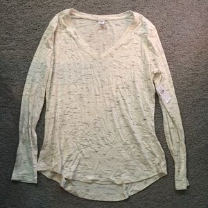 NWT Old Navy Long Sleeve Luxe V-Neck Shirt
